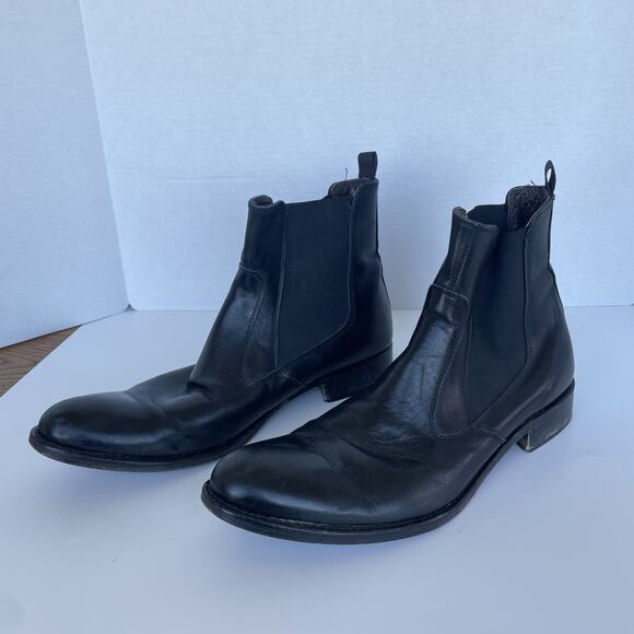To Boot New York Men's Chelsea Boot Black Genuine Leather Made In Italy Size 13 - Picture 4 of 7